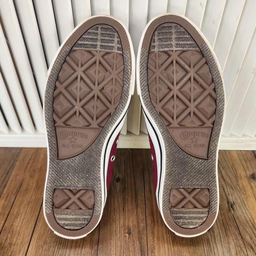 Converse Chuck Taylor All Star OX Sneakers Womens Sz 7 Maroon Canvas Shoes M9691 - Picture 7 of 11